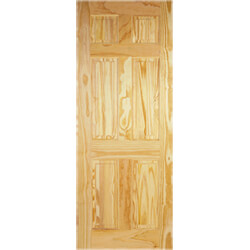 LPD Unfinished Internal Door with 6 Panel -  Clear Pine
