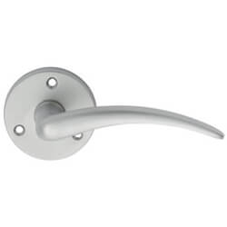 Carlisle Brass Victorian Wing Lever on Round Rose - Satin Chrome