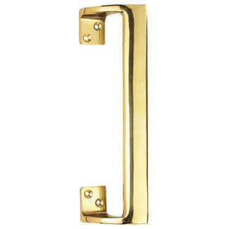 Carlisle Brass Cranked Pull Handle For Internal Doors  - Polished Brass