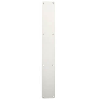 Carlisle Brass Eurospec 650 x 75mm Steelwork Plain Finger Plate - Bright Stainless Steel