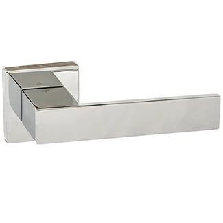 Atlantic Senza Pari Panetti Designer Lever Door Handle on Flush Square Rose - 134mm L