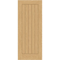 Chio Cheshire Internal Fire Door with 5 Panel - Unfinished Oak