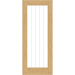 Chio Cheshire Internal Door with 1 Clear Glazed Light - Prefinished Oak