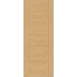 Chio Ladder Internal Fire Door with 5 Panel - Unfinished Oak