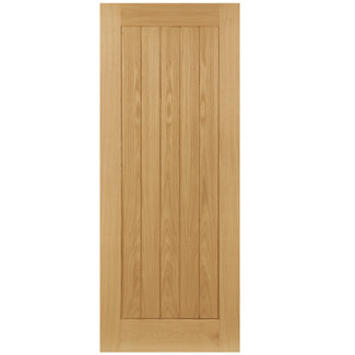 Deanta Ely Internal Fire Door with 1 Panel - Unfinished Oak