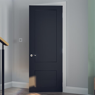 Deanta Sandringham Internal Door with 2 Panel - Prefinished Black