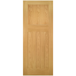 Joseph Miles Camberly Internal Fire Door with 4 Panel - Unfinished Oak