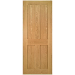 Joseph Miles Eldora Internal Fire Door with 4 Panel - Unfinished Oak