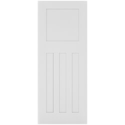 Joseph Miles Camberly Internal Fire Door with 4 Panel - White Primed