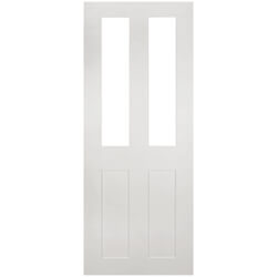 Joseph Miles Eldora Internal Door with 2 Panel and 2 Clear Glazed Light - White Primed