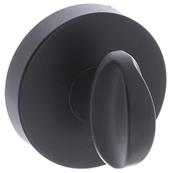 Atlantic Status Round WC Turn And Release in Matt Black - 50mm Dia