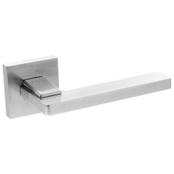 Atlantic Oro Alba Designer Lever Door Handle on Square Rose - 128mm L
