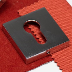 Atlantic Oro and Oro Euro Escutcheons on Square Rose - 52mm W