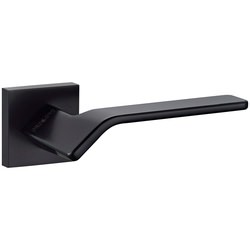 Atlantic Oro Frana Designer Lever Door Handle on Square Rose - Matt Black - 136mm L