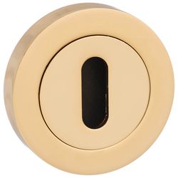 Atlantic Mediterranean Key Escutcheons on Round Rose - 51mm Dia