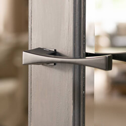 Atlantic Forme Artemide Lever Door Handle on Concealed Square Rose - 118mm L