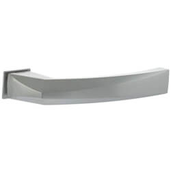 Atlantic Forme Crystal Lever Door Handle on Concealed Square Rose - 138mm L