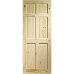 XL Joinery Colonial Un-Finished Pine 6-Panels Internal Door