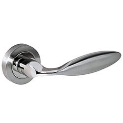 Atlantic Mediterranean Ibiza Lever Door Handle on Round Rose - 133mm L