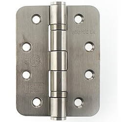 Atlantic 4 Inch Ball Bearing Hinges - Radius Corner Grade 13 Fire Rated