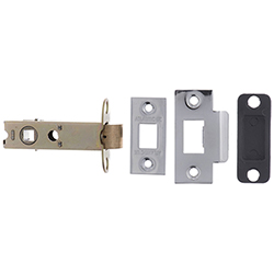 Atlantic 3 Inch Bolt Through Tubular Latch - Heavy Duty Double Sprung