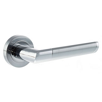 Atlantic Mediterranean Santorini Lever Door Handle On Round Rose