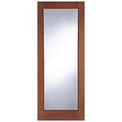 Joseph Miles Elvo Pattern-10 External Door with 1 Unglazed Light - Unfinished Hardwood