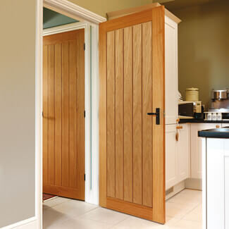 JB Kind Thames Pre-Finished Oak 5-Panels Internal Door