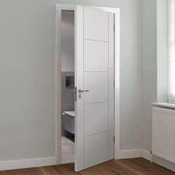 JB Kind Tigris Internal Fire Door with 5 Panel - White Primed