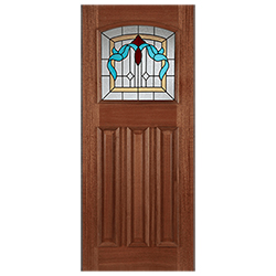 Joseph Miles Kavo RM1S External Door with 1 Triple Feature Glazed Light - Unfinished Hardwood