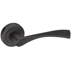 JB Kind Boston Latch Door Handle Pack 120 w x 51mm Dia - Matt Black