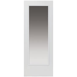 JB Kind Pattern-10 Internal Fire Door with 1 Clear Glazed Light - White Primed