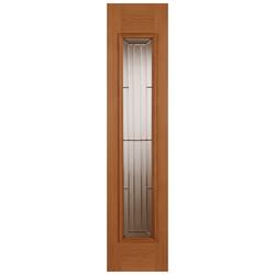 Joseph Miles Monarch External Sidelight Door with 1 Double Glazed Light - Unfinished Oak