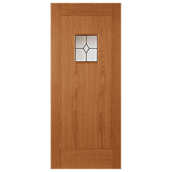 Joseph Miles Thoma External Door with 1 Aperture Glazed Light - Unfinished Oak