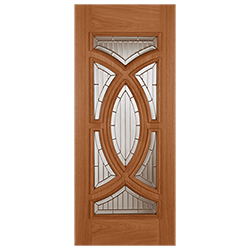 Joseph Miles Monarch External Door with 7 Triple Feature Glazed Light - Unfinished Oak