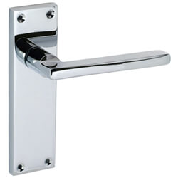 Joseph Miles Auriga Lever On Plate Door Handle Bathroom Set