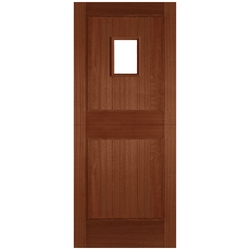 Joseph Miles Elara External Stable Door with 1 Unglazed Light - Unfinished Hardwood