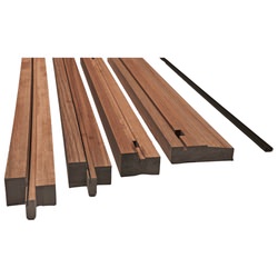 Joseph Miles External Door Pair Frame - Unfinished Hardwood