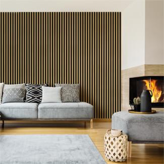 JB Kind Acoustic Wall Panel Fully-Finished Oak Laminate