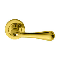 Carlisle Brass Astro Lever Door Handle On Round Rose