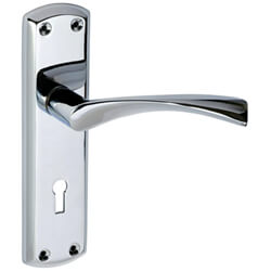 Joseph Miles Monza Lock Lever On Backplate Door Handle Set