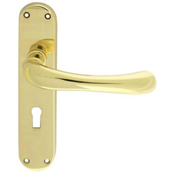 Carlisle Brass Ibra Lever On Backplate with Keyhole
