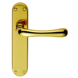 Carlisle Brass Ibra Latch Lever Door Handle On Backplate