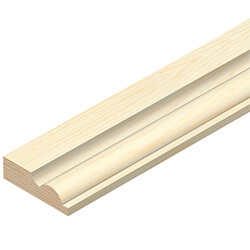 Cheshire Moulding Torus Architrave Pine - 70 W x 20 T x 2400mm L - Bundle of 5