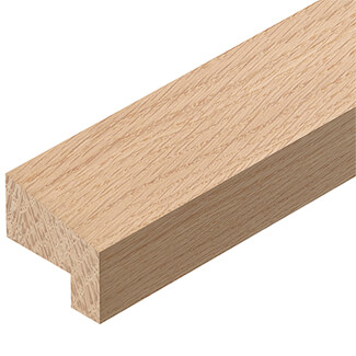 Cheshire Mouldings Oak Firecheck Hockey Stick Glass Bead - Bundle Of 10 - 26mm x 2400mm