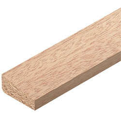 Cheshire Moulding Chamfered Glass Bead in Red Hardwood 27 W x 12 T x 2400mm L - Pack of 10