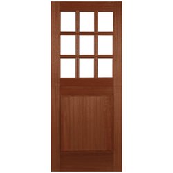 Joseph Miles Elara External Stable Door with 9 Unglazed Light - Unfinished Hardwood