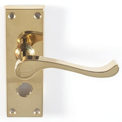 Carlisle Brass Contract Victorian Scroll WC Lever Door Handle - Privacy
