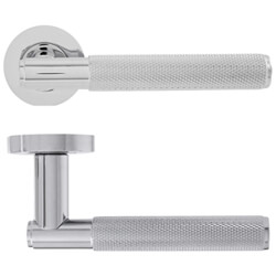Joseph Miles Knurled Insignia Lever On Rose
