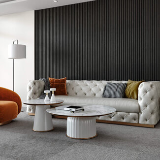 Joseph Miles Acoustic Black Oak Wooden Slat Wall Panel 2400 x 600 x 21mm